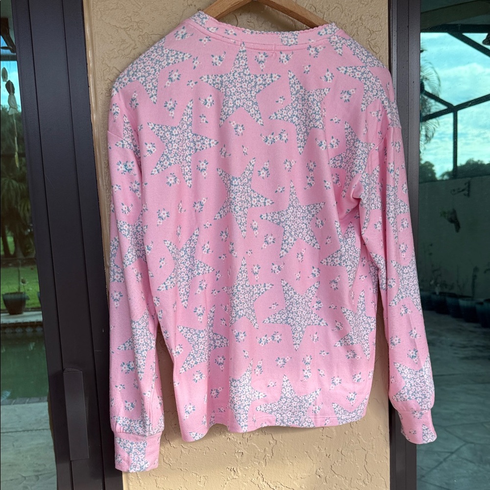 Pink Star Patterned Sweater - Picture 2 of 4